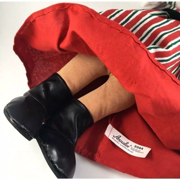 Vintage 2004 ANNALEE Doll Mrs Claus Baking Tray Gingerbread COOKIES Standing 14" - Picture 8 of 8